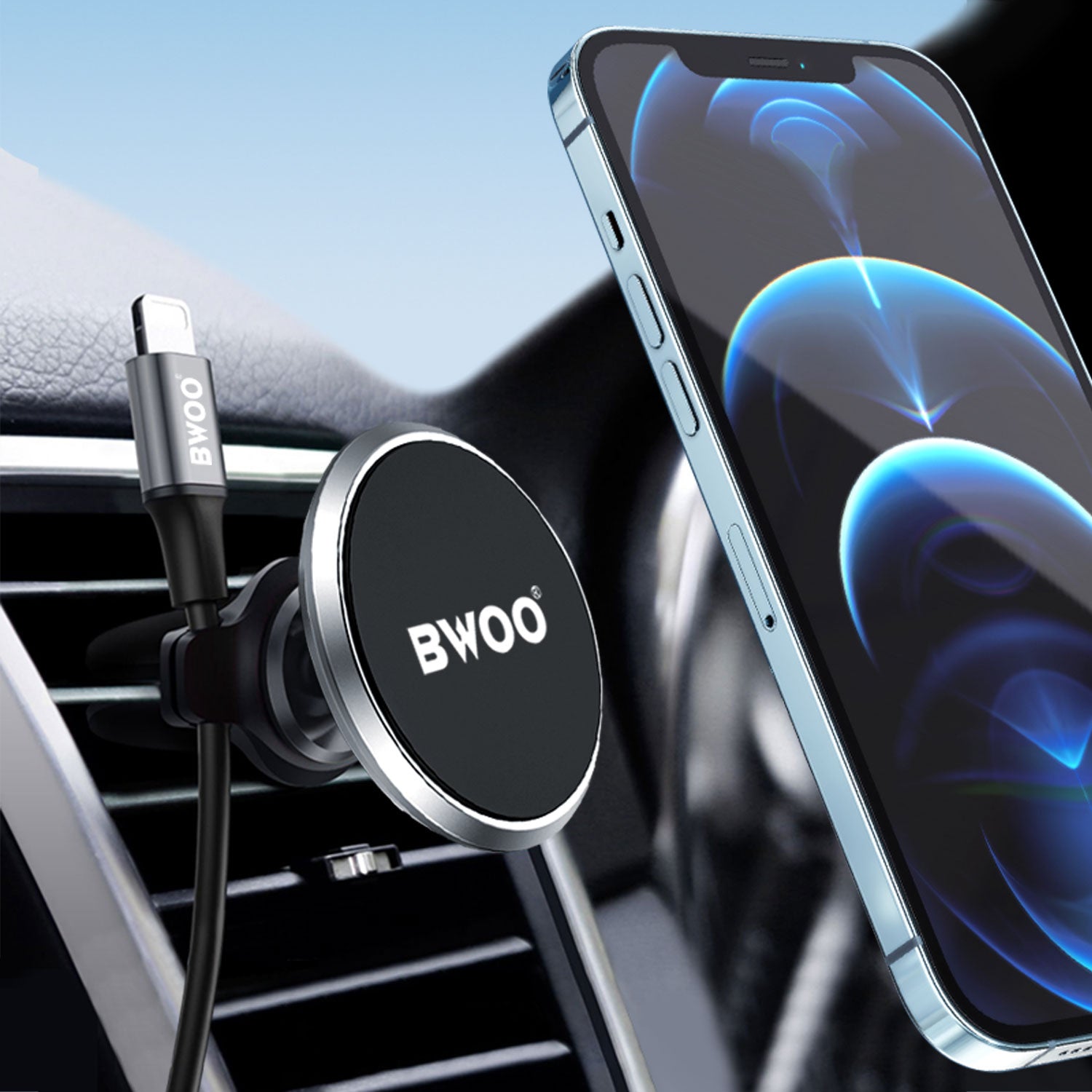 BWOO ZJ67 Car Air Vent Magnetic Car Phone Holder