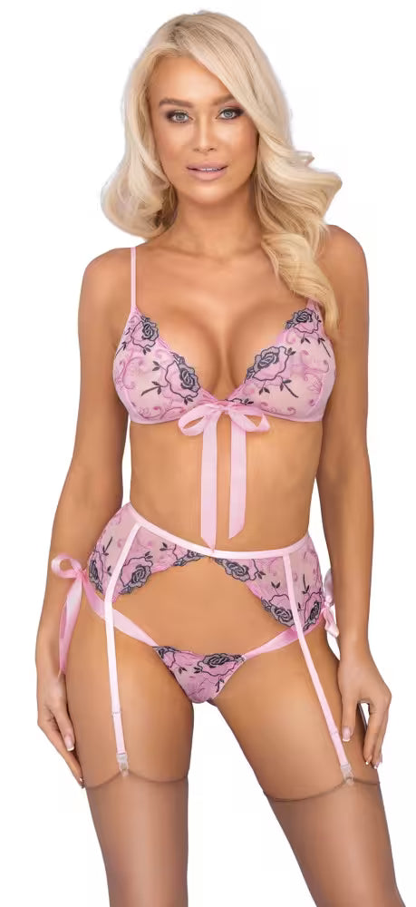 Kissable Bra Set Floral Embroidery