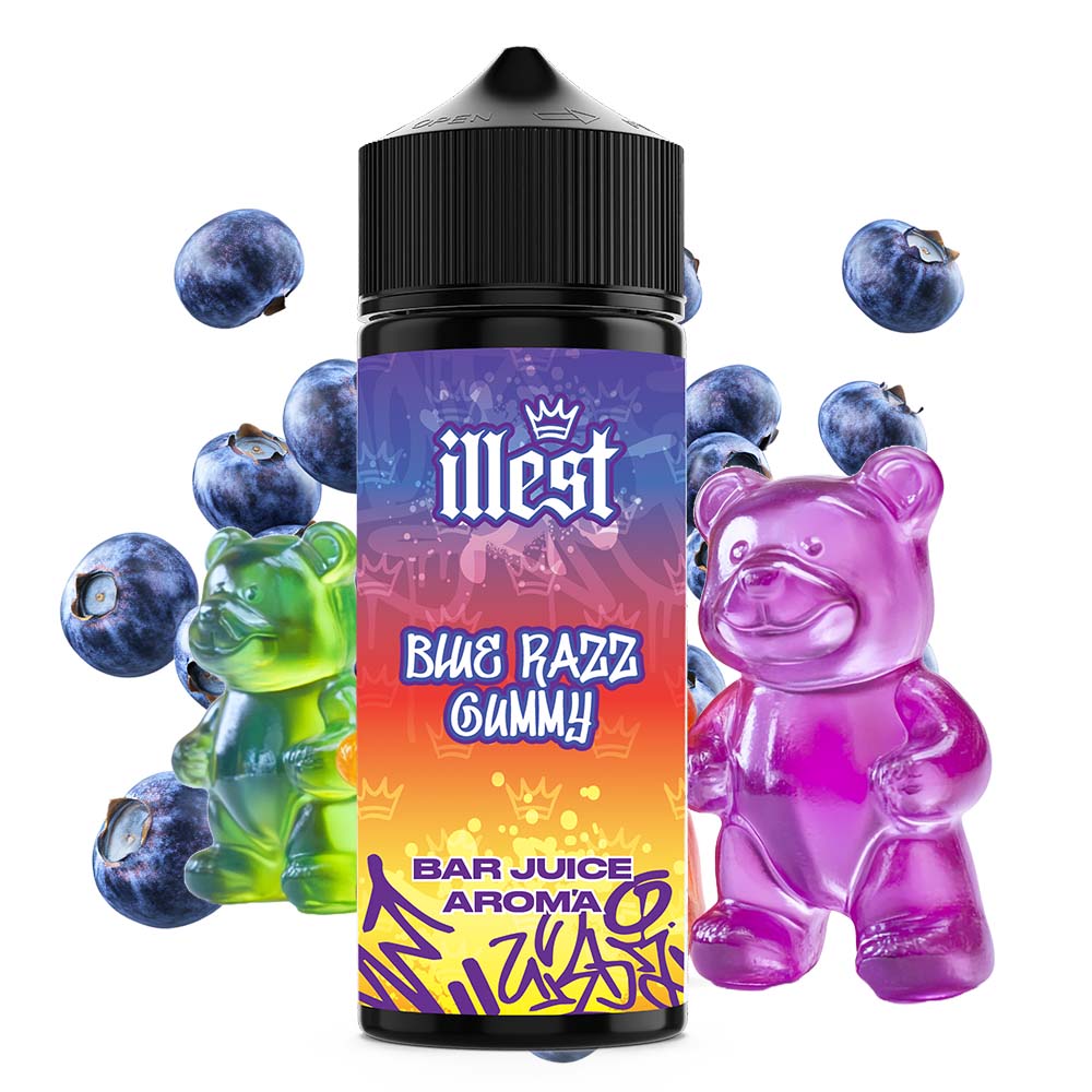 Illest Longfill Blue Razz Gummy 100ml