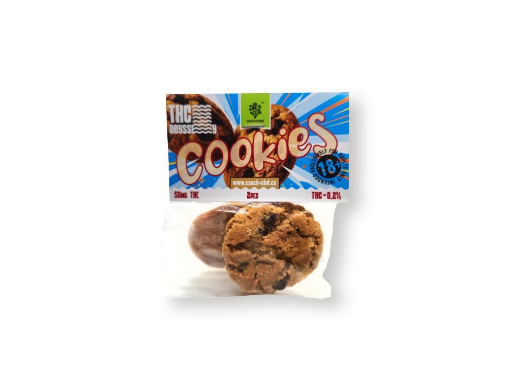 Czech CBD THC Odyssey Cookies, 50mg THC, 2pcs