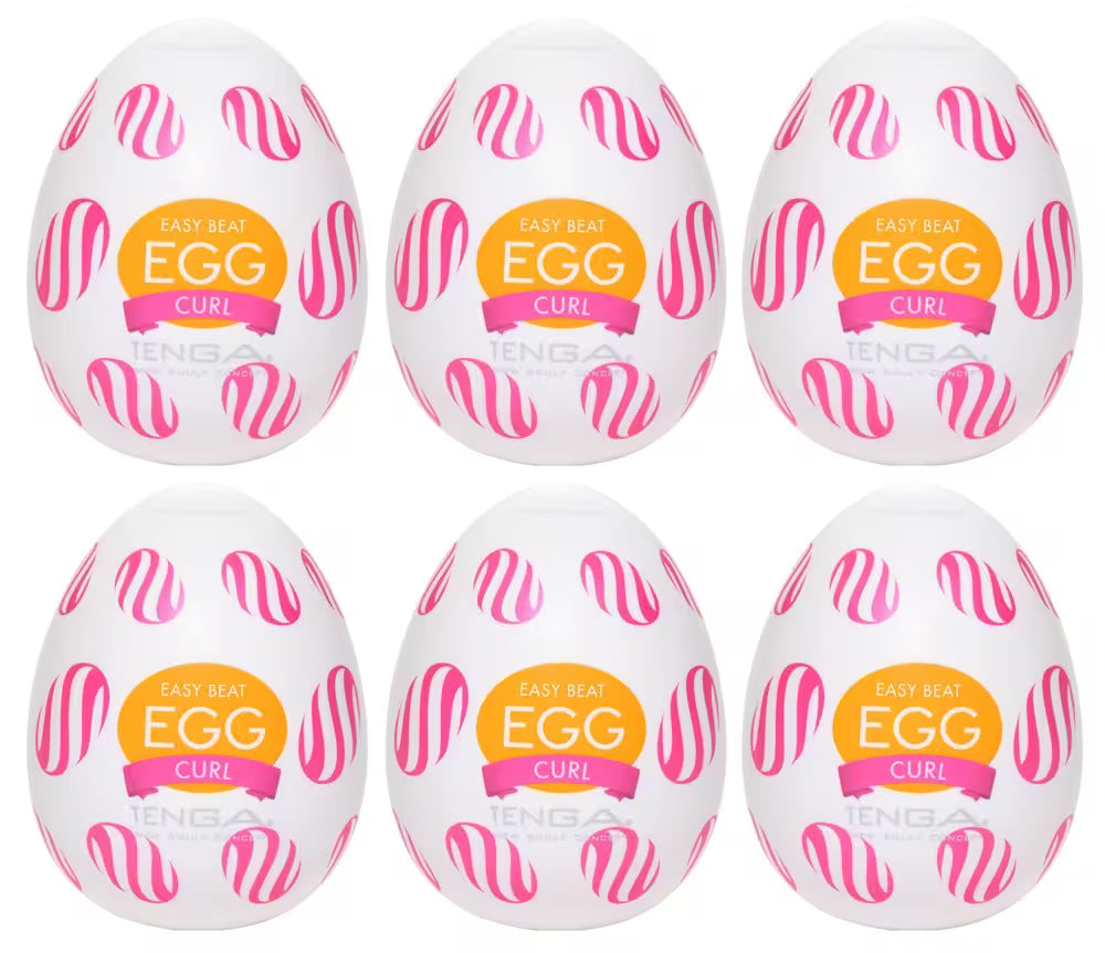 TENGA Egg Curl Disposable Masturbator Pack of 6
