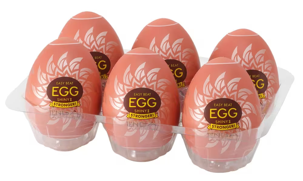 TENGA Egg Shiny II Stronger Disposable Masturbator Pack of 6
