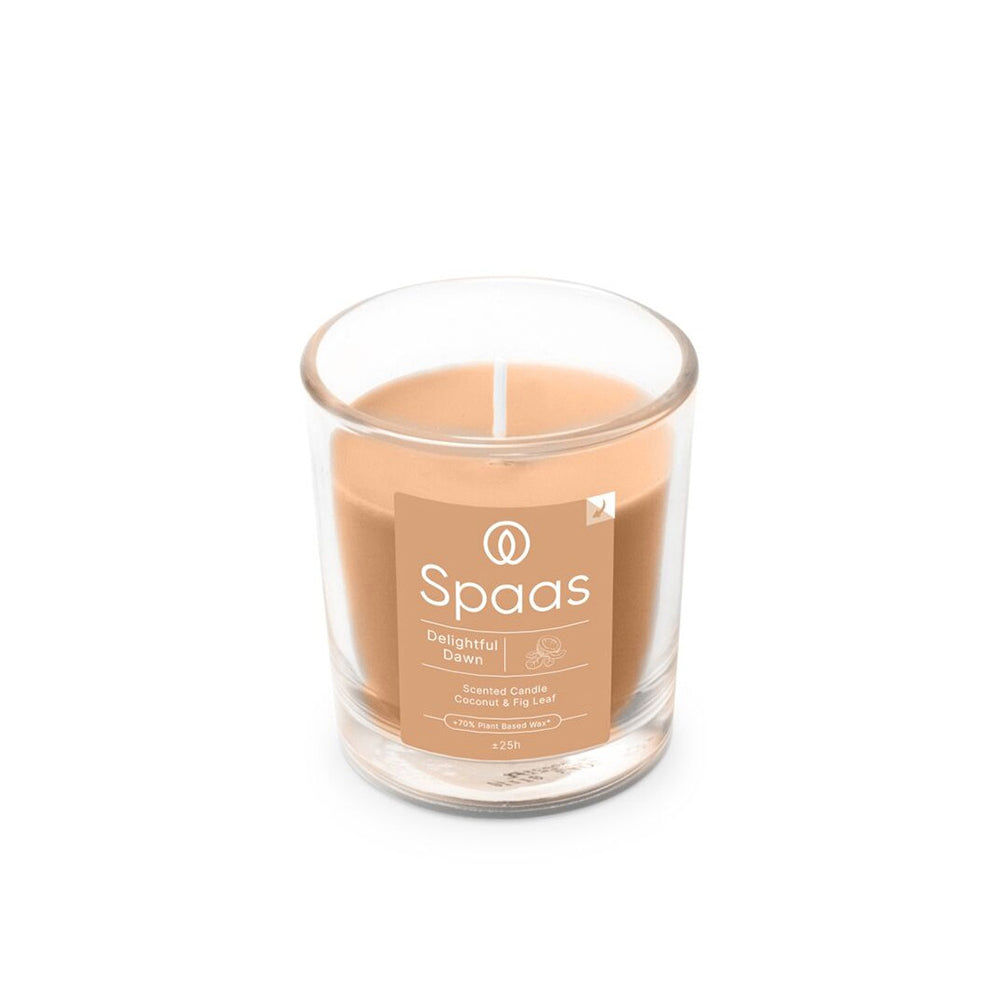 Spaas Scented Glass Candle Delightful Dawn (Coconut & Fig Leaf)