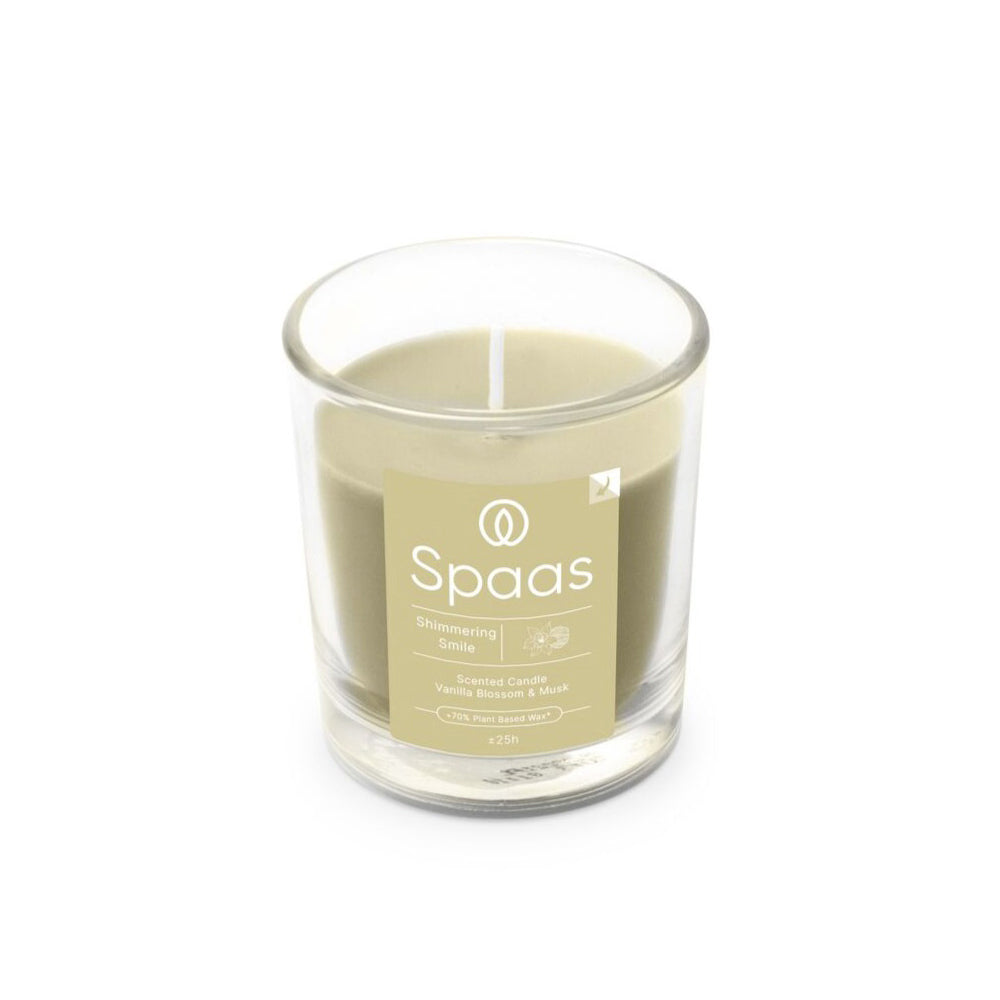 Spaas Scented Glass Candle Shimmering Smile (Vanilla Blossom & Musk)