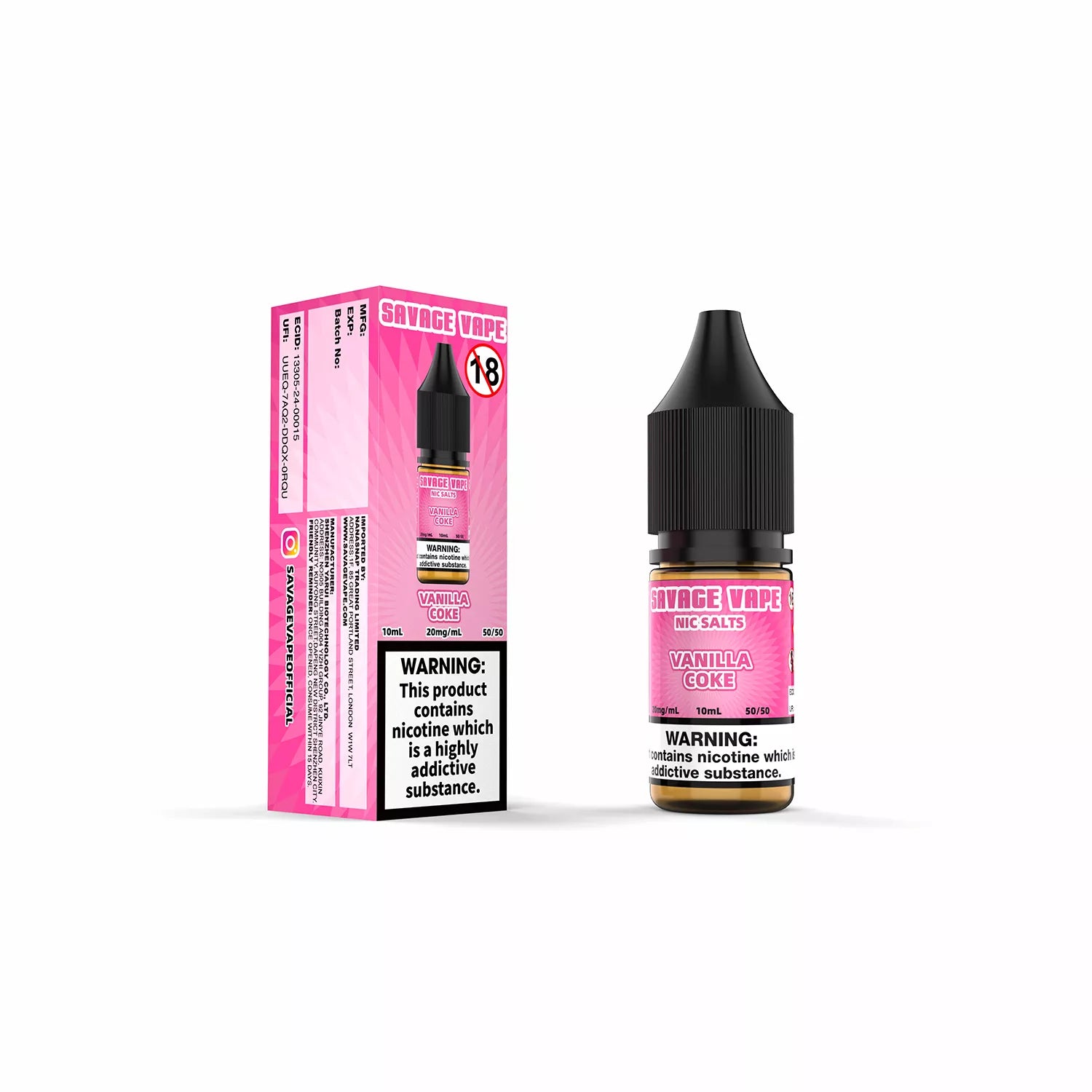Savage Vape Vanilla Coke Nic Salt 10ml - Fog Buddies Vape Store! Savage Vape Vanilla Coke Nic Salt 10ml - Fog Buddies Vape Store!