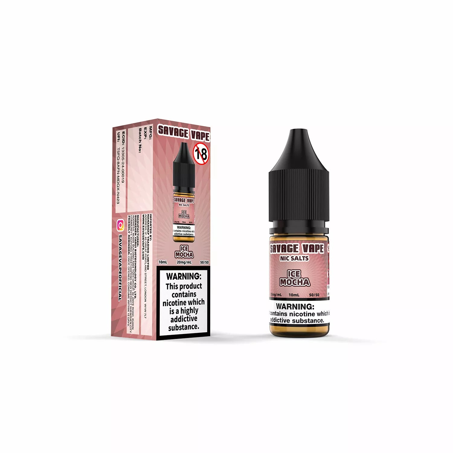 Savage Vape Juice Savage Vape Ice Mocha Nic Salt 10ml Savage CBD Ejuice  Preview Guide To