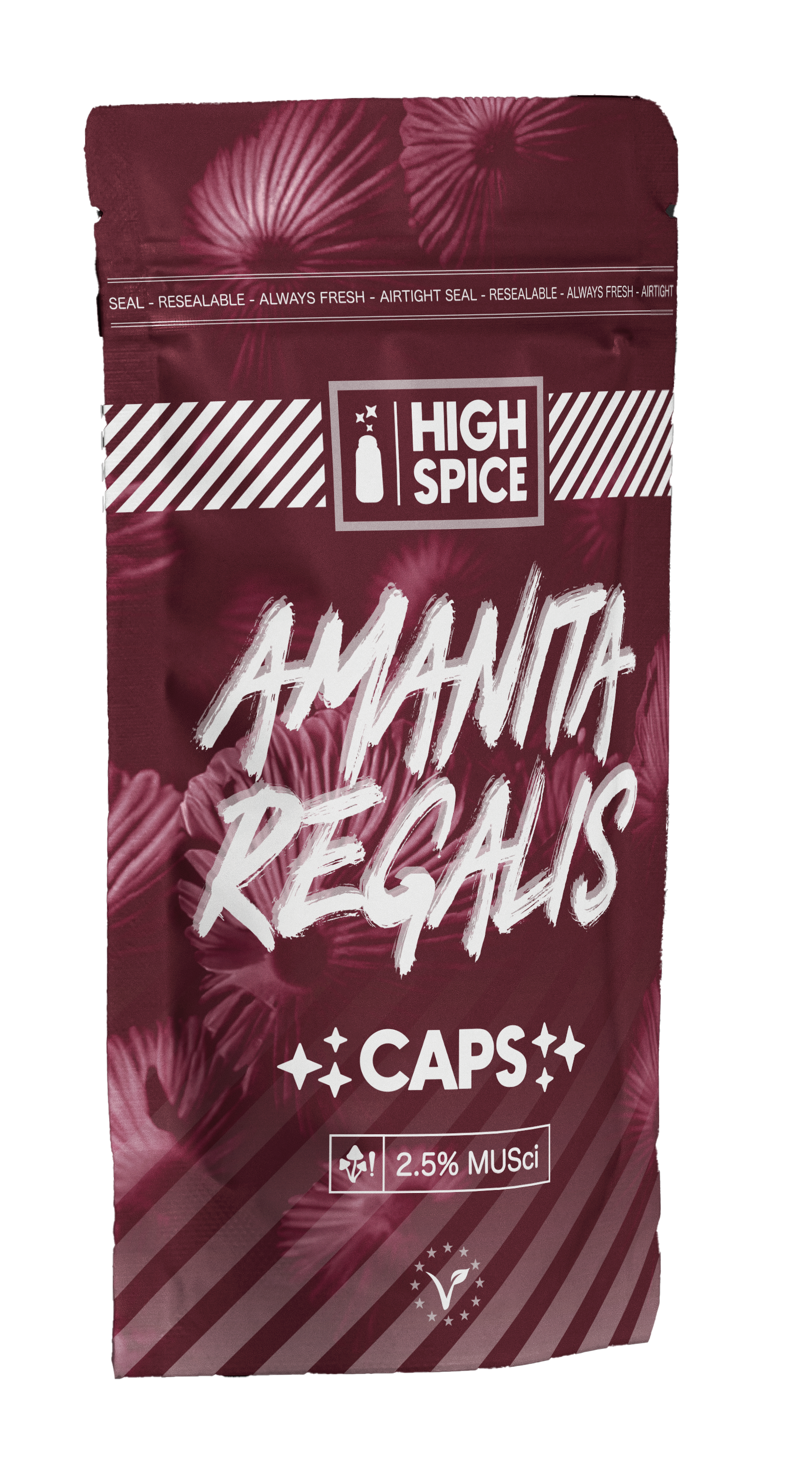 High Spice Amanita Regalis Mushroom Caps 3g 2.5%