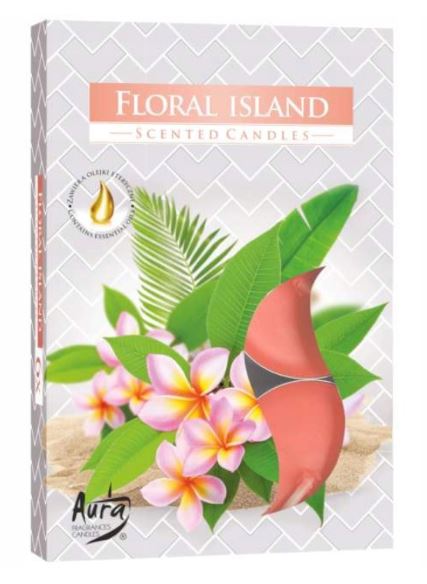 Bispol Aura Scented Tealight Candles - 6-Pack
