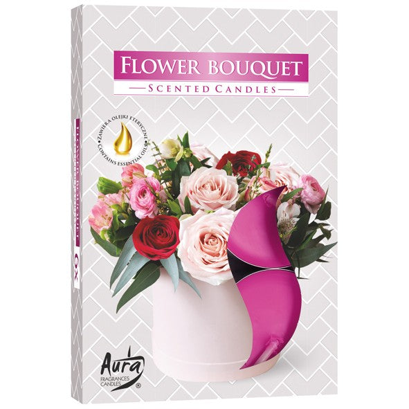 Bispol Aura Scented Tealight Candles - 6-Pack