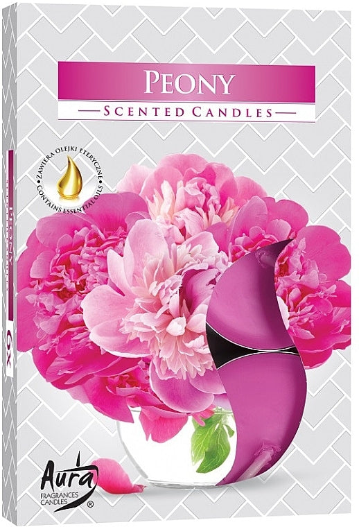 Bispol Aura Scented Tealight Candles - 6-Pack