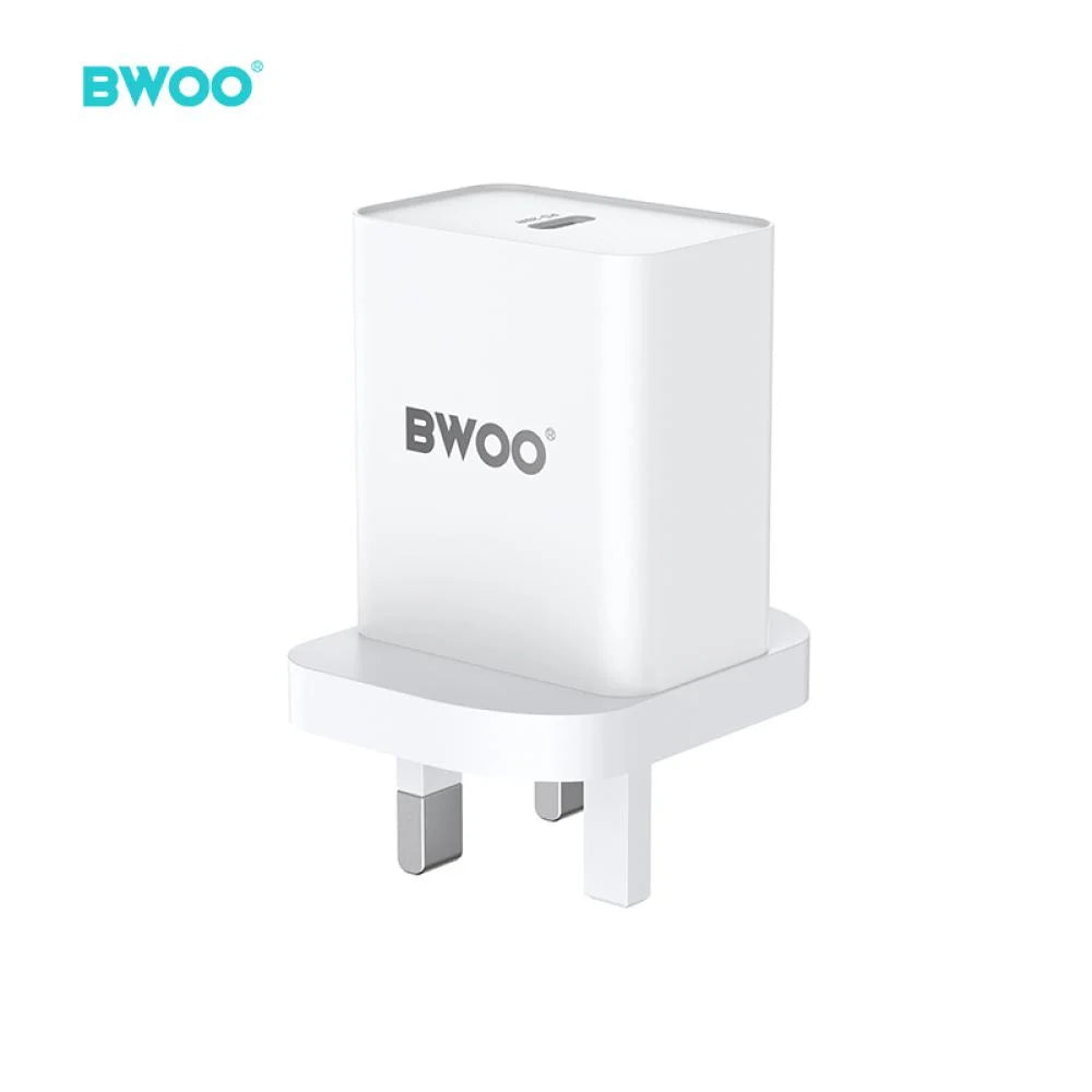 BWOO BO-CDA120 20W PD UK Type-C Charger