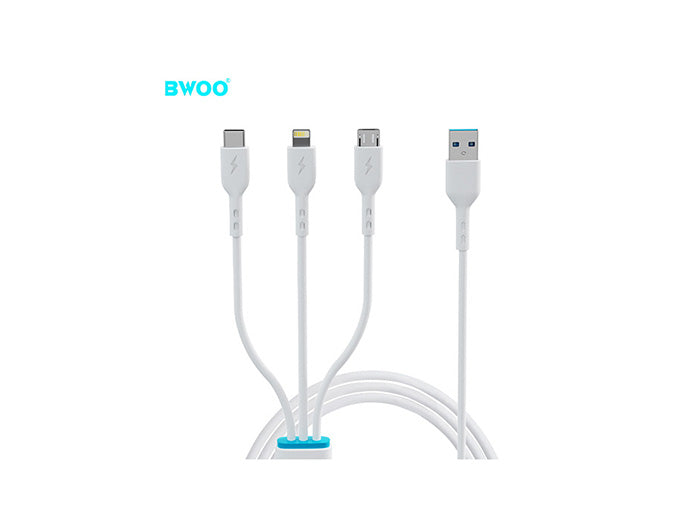 BWOO BO-X173 3-in-1 Data Cable