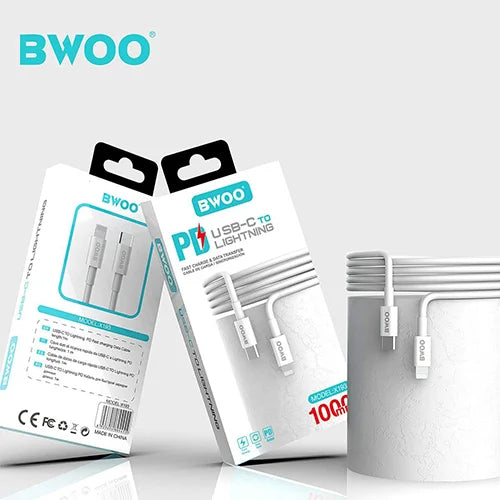 BWOO BO-X193 USB C To Lighting (iPhone) Cable 1m