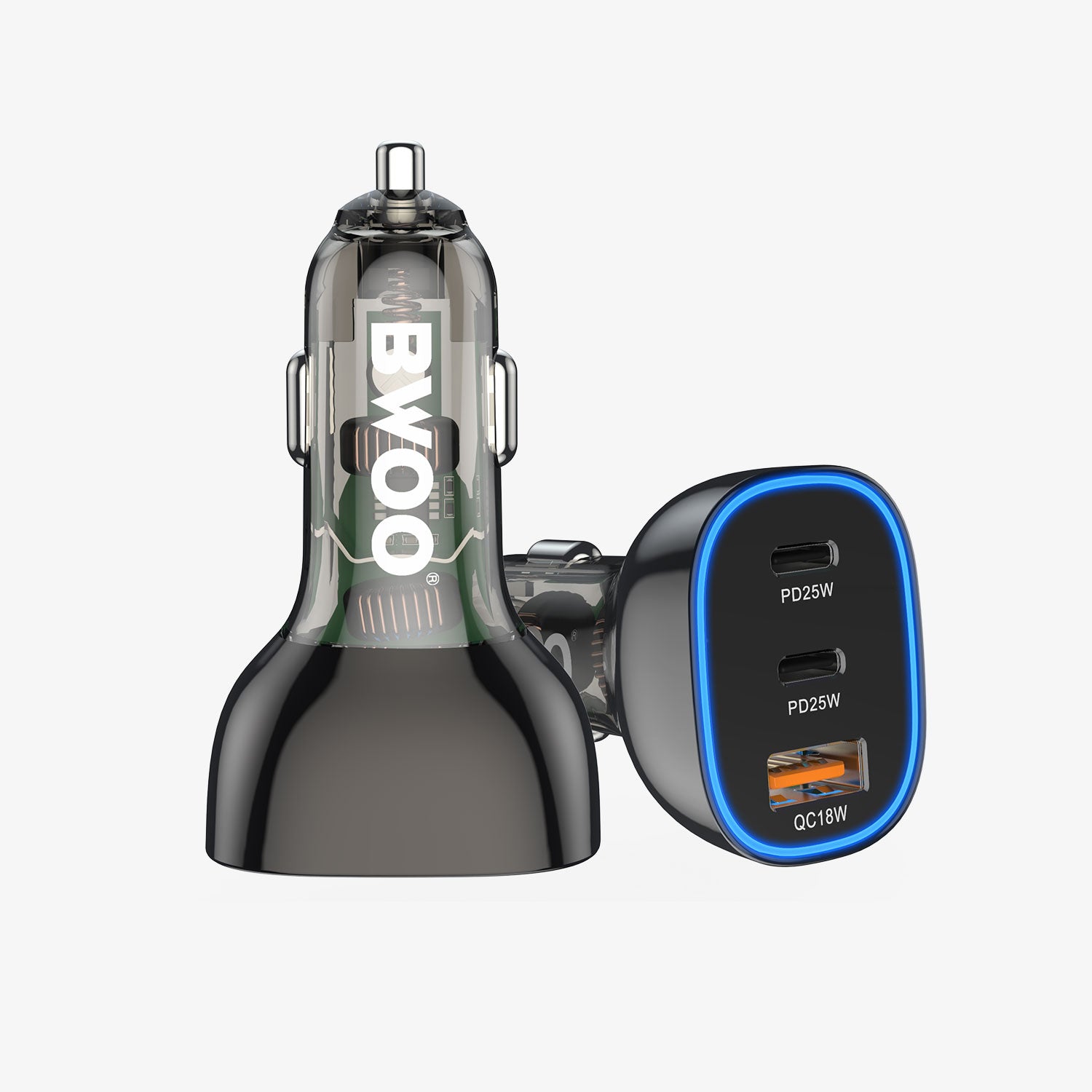 BWOO BO-CC96 3-Port USB PD QC Car Charger