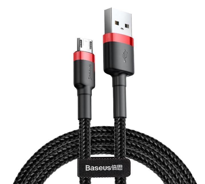 Baseus Cafule USB A to USB Micro Cable (Black/Red) 2m/200cm