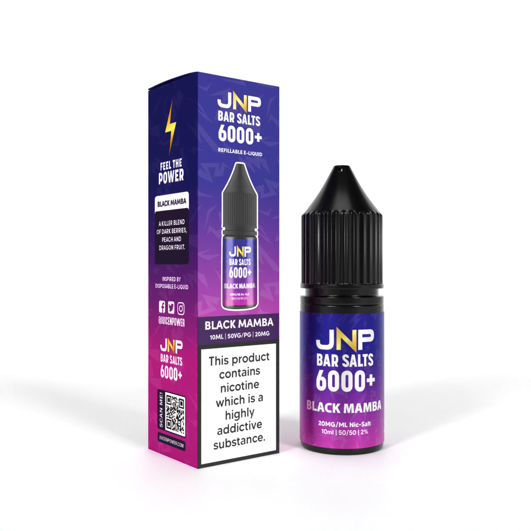 JNP Bar Salts 6000+ Black Mamba Nicotine Salt 10ml
