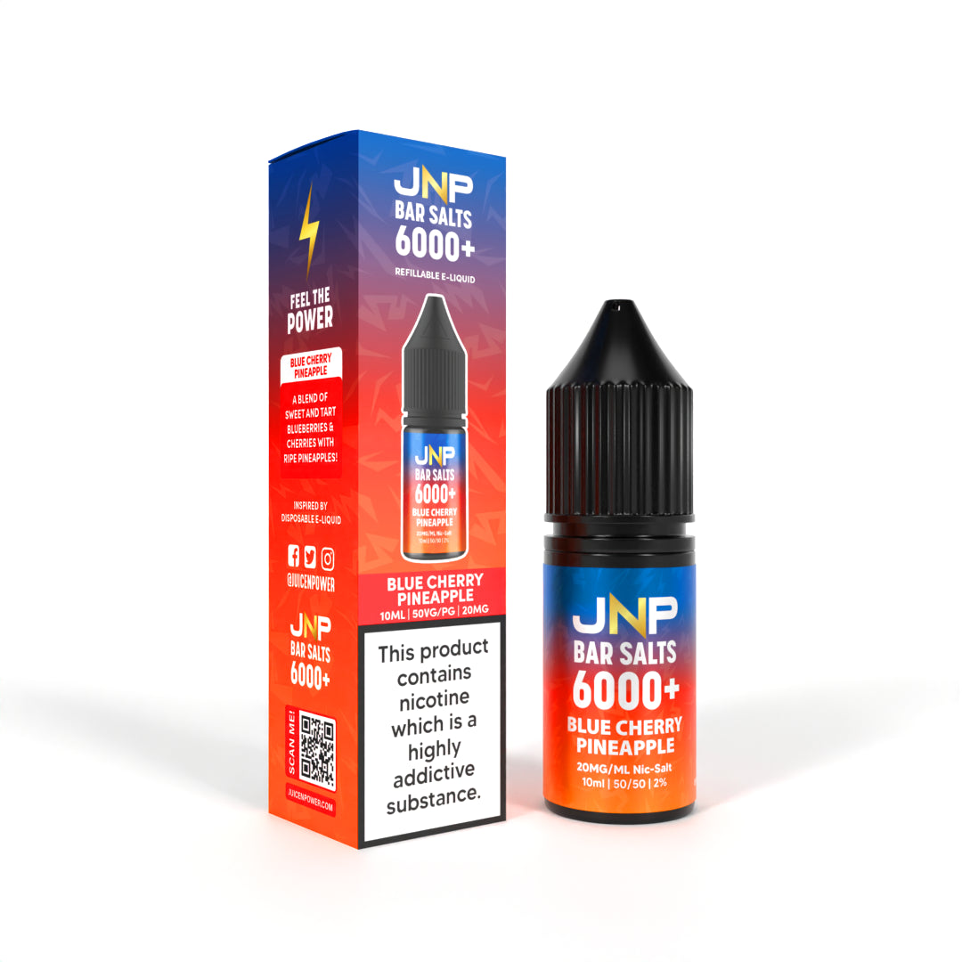 JNP Bar Salts 6000+ Blue Cherry Pineapple Nicotine Salt 10ml