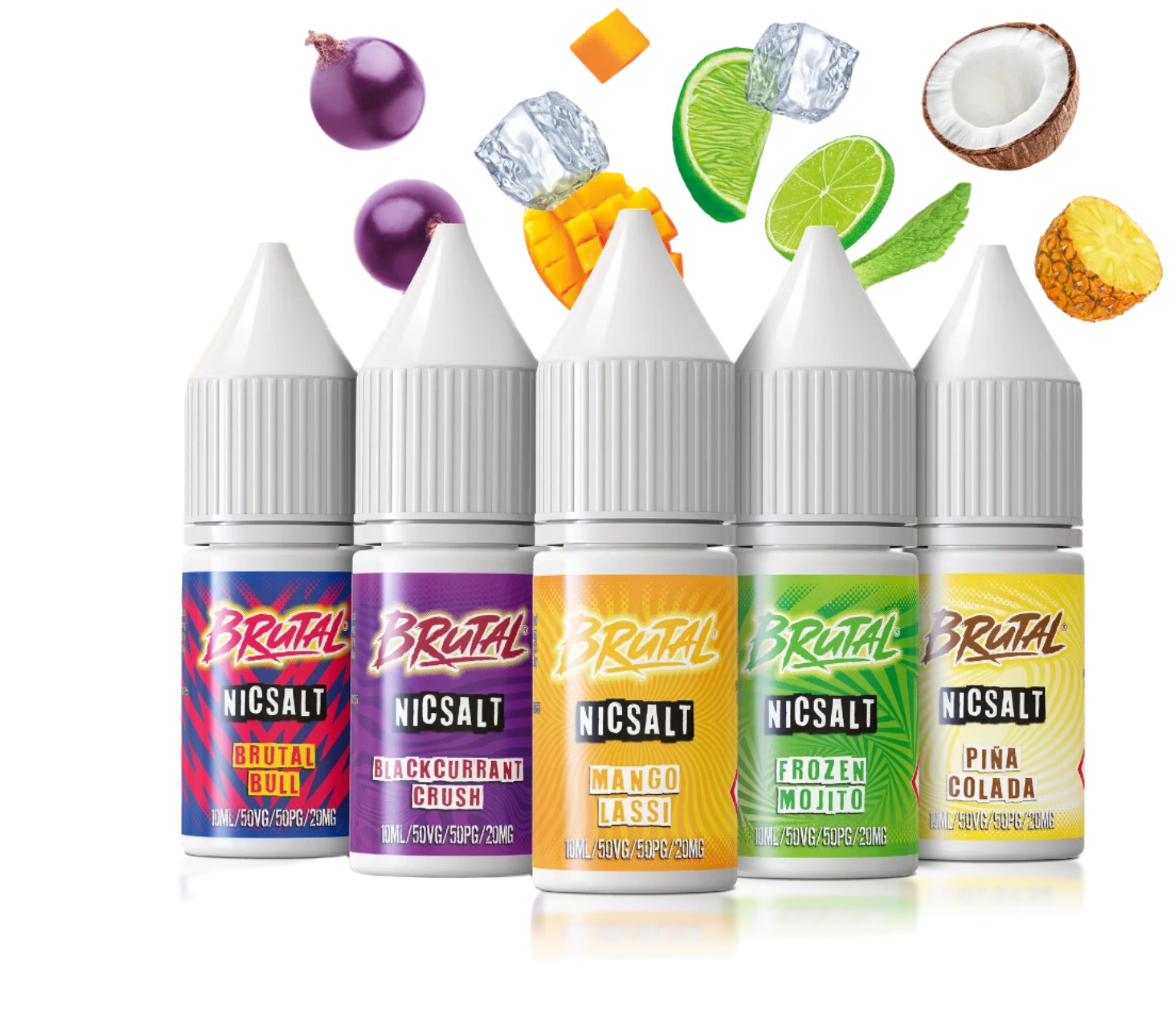 Brutal 10mg Nic Salts Drinks Pack (5x Nic Salts)