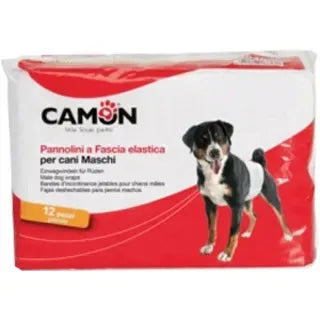 Camon Disposable Male Dog Diaper M Size 46/60cm x12