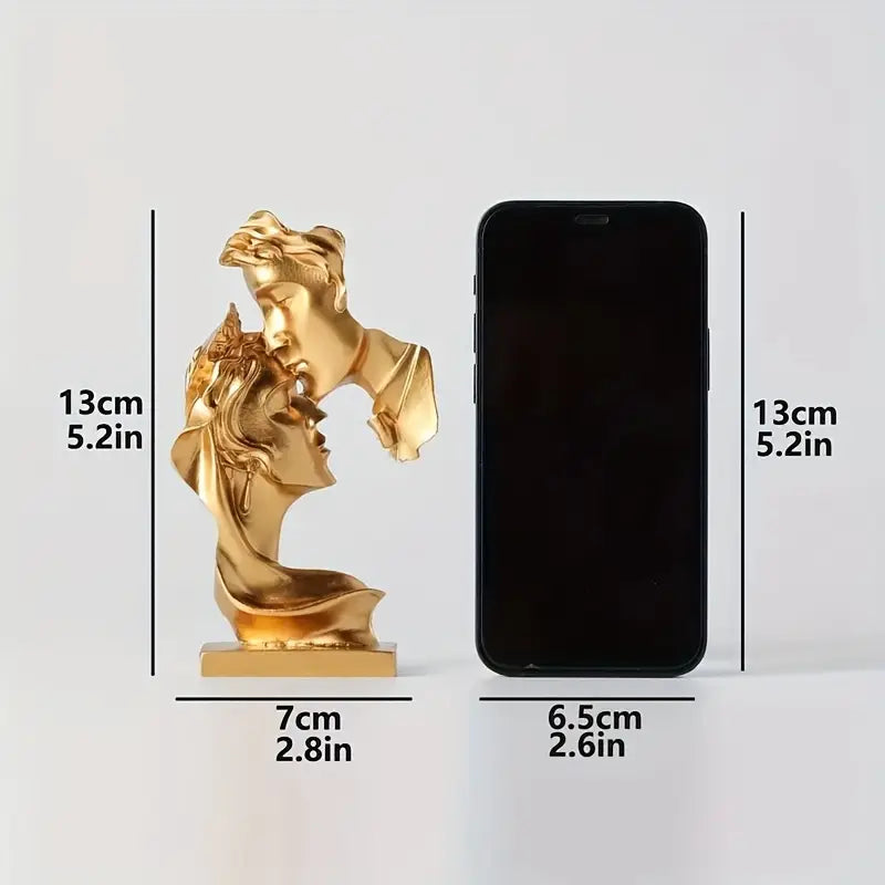 Resin Bohemian Style Kissing Faces Ornament 516