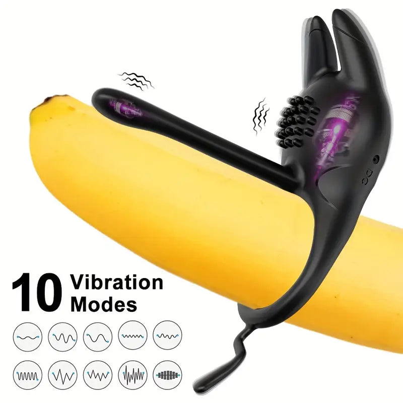 Cock Ring, with 10 Modes Vibrator