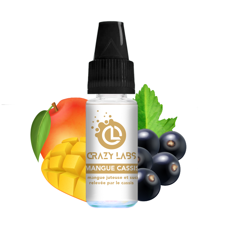 Crazy Labs Blackcurrant Mango (Mangue Cassis) Nic Salt 10ml
