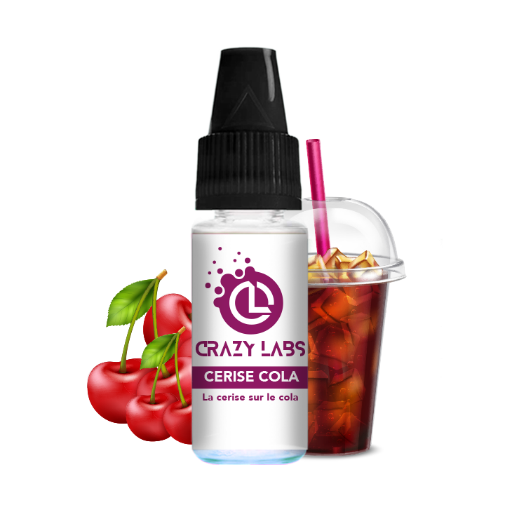 Crazy Labs Cherry Cola (Cerise Cola) Nic Salt 10ml