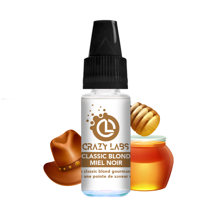 Crazy Labs Classic Black Honey Blond (Classic Blond Miel Noir) Nic Salt 10ml