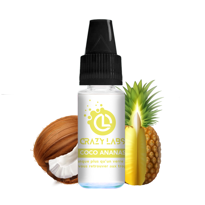 Crazy Labs Coconut Pineapple (Coco Anananas) Nic Salt 10ml