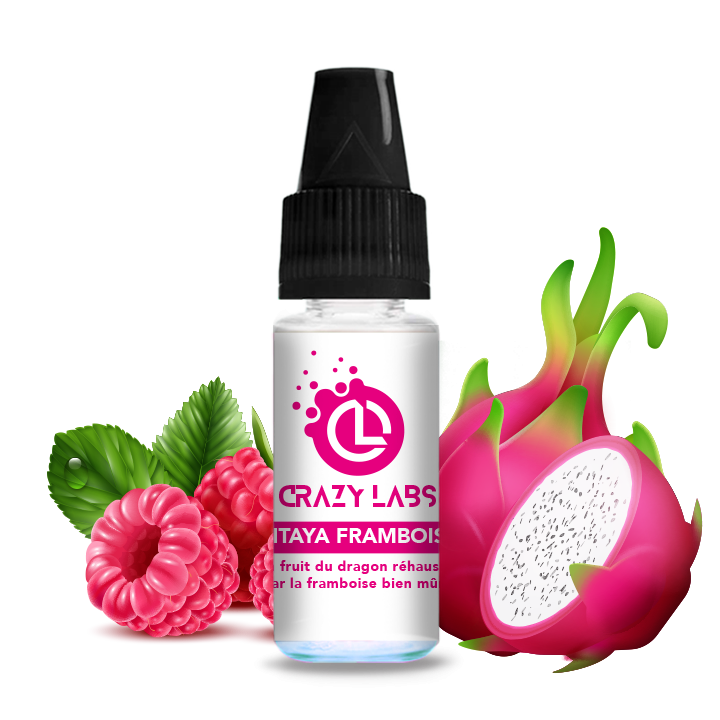 Crazy Labs Dragon Fruit Raspberry (Pitaya Framboise) Nic Salt 10ml