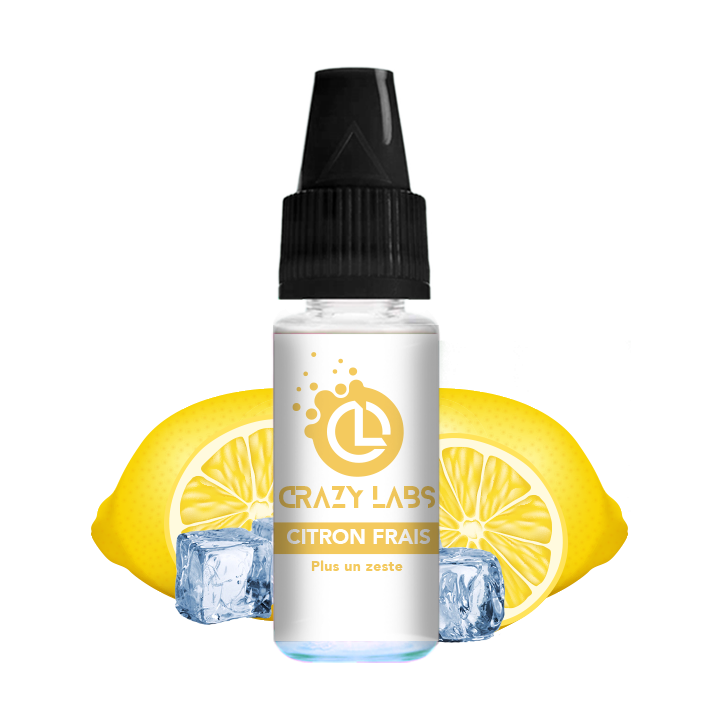 Crazy Labs Fresh Lemon (Citron Frais) Nic Salt 10ml