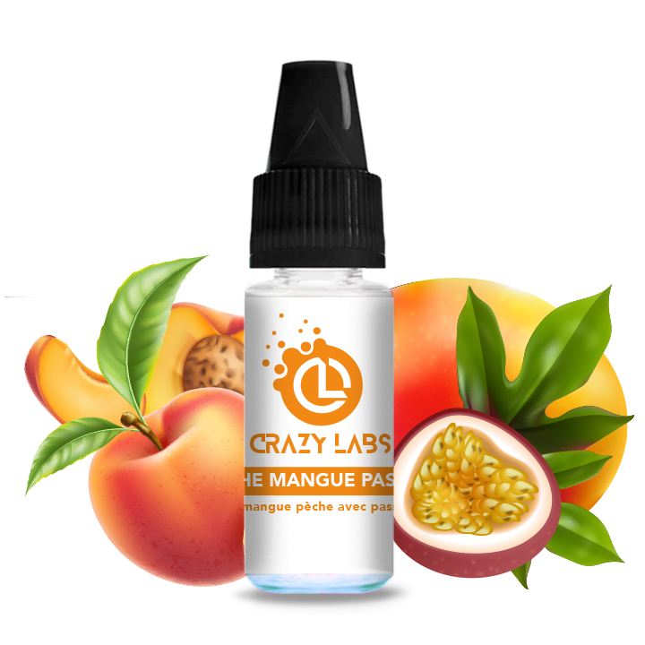 Crazy Labs Peach Mango Passion (Péche Mangue Passion) Nic Salt 10ml