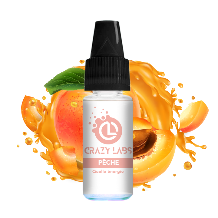 Crazy Labs Peach (Pêche) Nic Salt 10ml