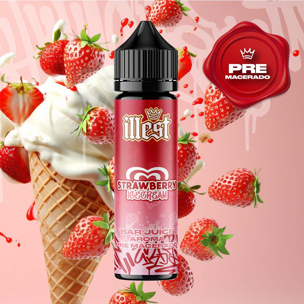 Illest Strawberry Ice Cream Nic Salt 60ml 20mg Bundle Kit