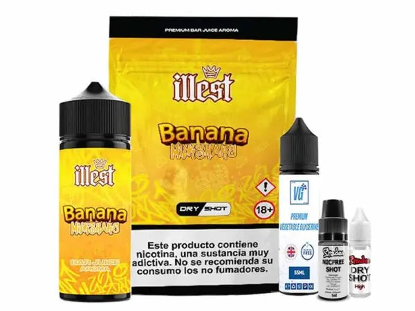 Illest 120ml Dry Shot Banana Milkshake 10mg