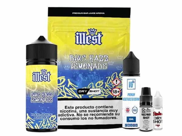 Illest 120ml Dry Shot Blue Razz Lemonade 10mg
