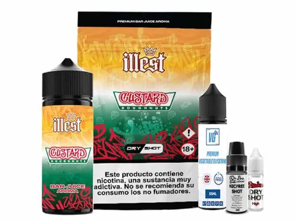 Illest 120ml Dry Shot Custard Doughnut 10mg
