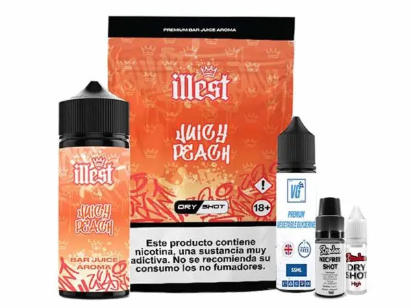 Illest 120ml Dry Shot Juicy Peach 10mg