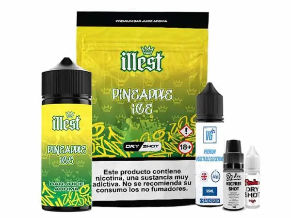 Illest 120ml Dry Shot Pineapple Ice 10mg