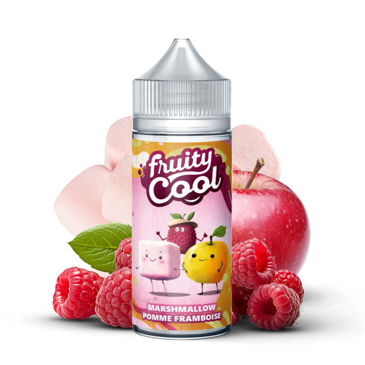 Fruity Cool Marshmallow Apple Raspberry (Marshamallow Pomme Framboise) 100ml