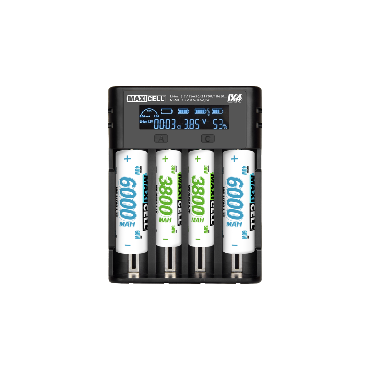 Maxicell IX4 4-Slot Battery Charger