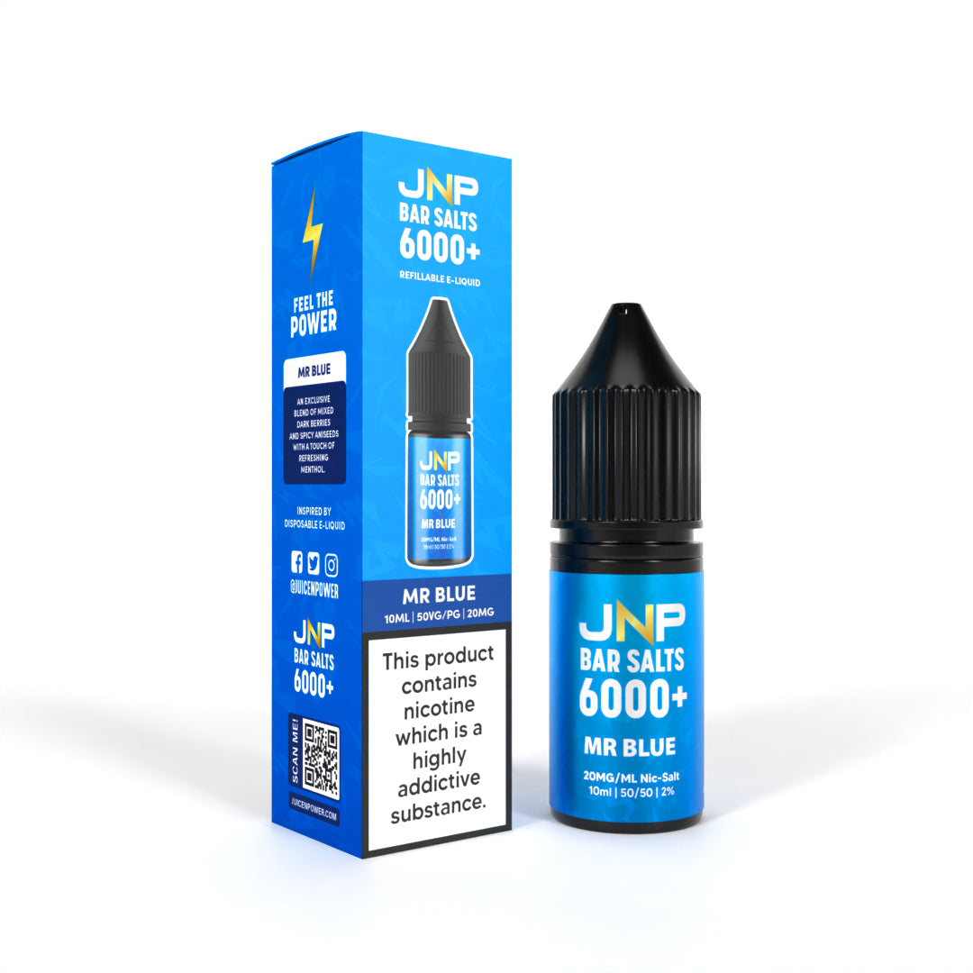 JNP Bar Salts 6000+ Mr Blue Nicotine Salt 10ml