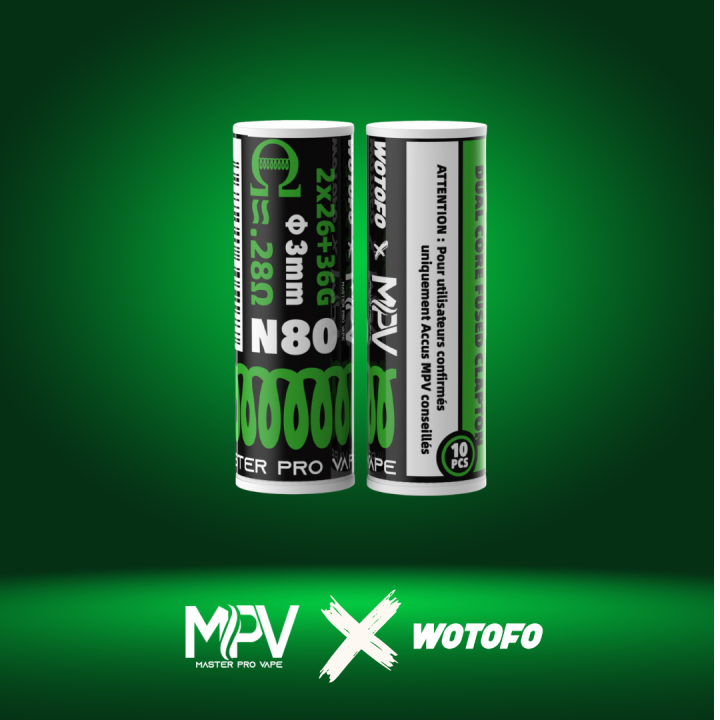 MPV Wotofo Dual Core Fused Clapton Ni80 0.28ohm 10pcs