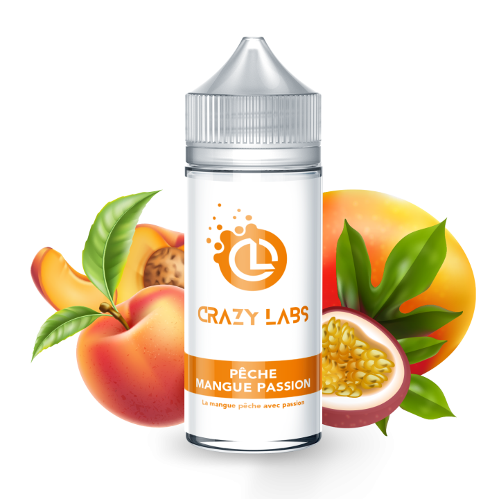 Crazy Labs Peach Mango Passion (Péche Mangue Passion) 100ml