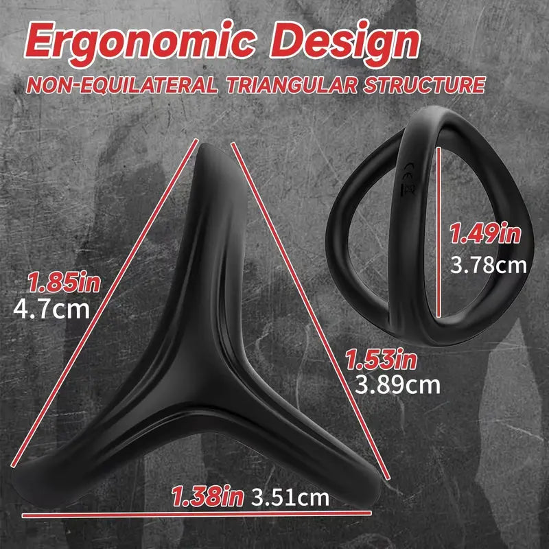 Silicone Cock Ring Black-Lock Ring