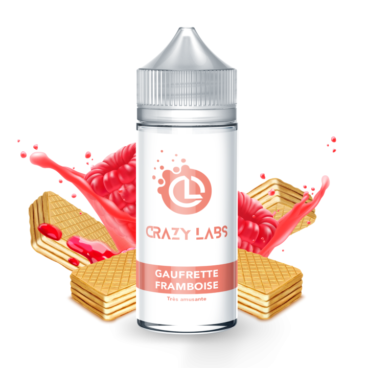 Crazy Labs Raspberry Wafer (Gaufrette Framboise) 100ml