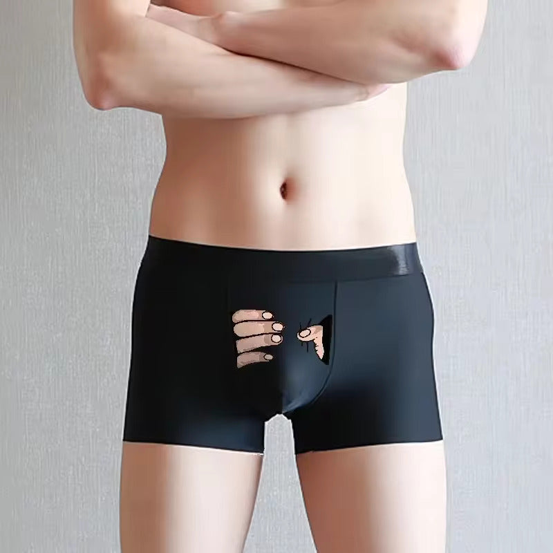 Men Boxer Hand Black Medium