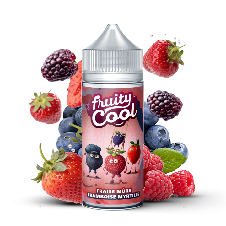 Fruity Cool Strawberries Ripe Raspberries Blueberries (Fraise Mure Framboise Myrtille) 100ml