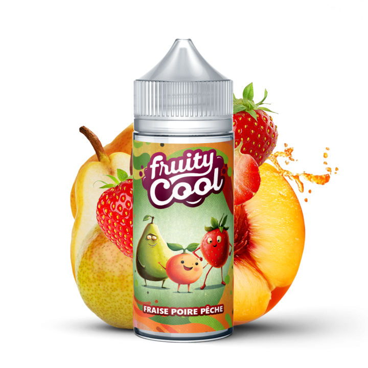 Fruity Cool Strawberry Pear Peach (Fraise Poire Péche) 100ml