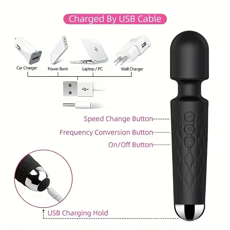 Massaging Dildo Vibrator 20 Settings DEGE0012